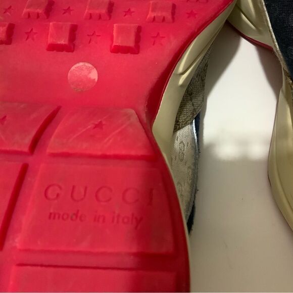 Gucci Rhyton Mixed Media GG Canvas Sneaker size 37 - Picture 11 of 16